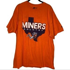 Minor Country Texas Graphic Short Sleeve Shirt In Orange Men's Size XL